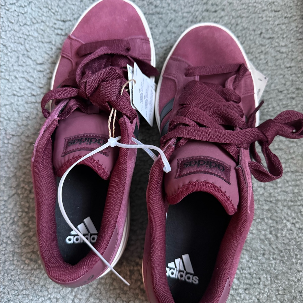 Adidas Maroon Grand Court Sneakers  Brand New With Tags